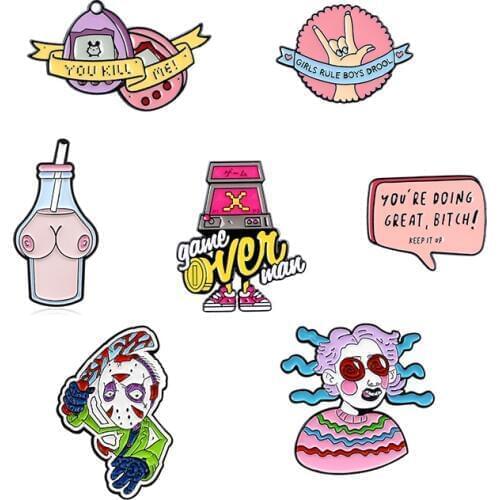 Classic Retro CD Cassette Recorder Metal Enamel Brooch Cute Gramophone Piano Badge Trendy BEST Musician Performer Jewelry Gift