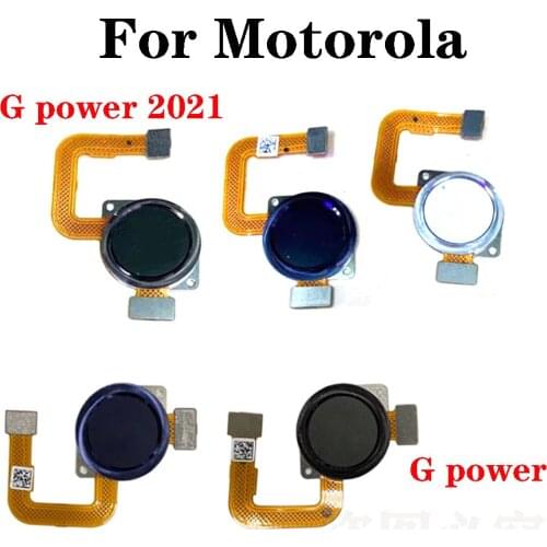 Home Button Fingerprint Sensor Flex Cable Replacement Repair Parts For Motorola Moto G Power 2021