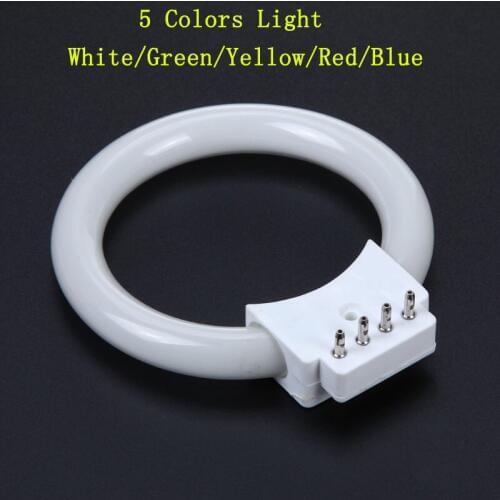 5 Colors light 8W LED Ring Light for Microscope Ring Fluorescent Lamp Circular Blub Lamp Diameter 67mm