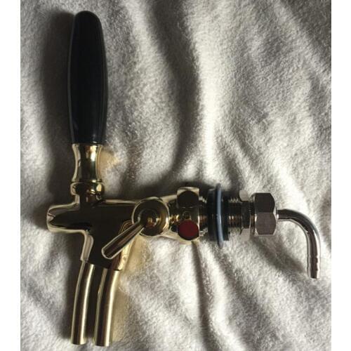 Brass draft beer dispenser faucet, Bar/Restaurant Kegerator Tap homebrew chrome plated, Hotel/Living Room beer faucet adjustable