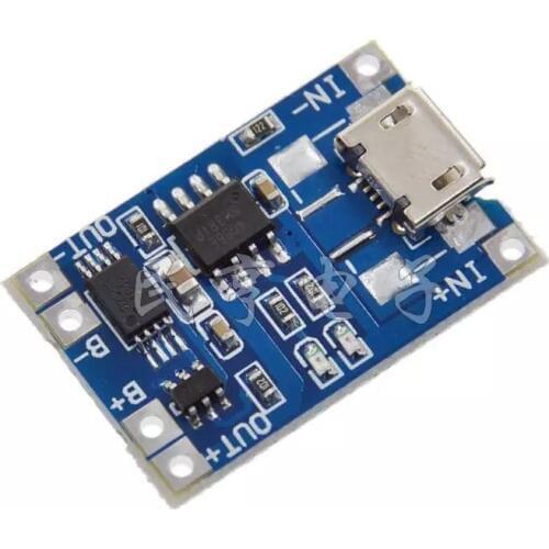 MH-ET LIVE 5pcs MicroUSB 5V 1A 18650 TP4056 Batterie Au Lithium Chargeur Module Charge Conseil Avec Protection Double