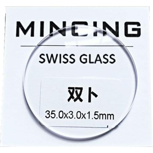 30mm-38mm Diameter Optional 1.5mm Thickness Double Domed Mineral Watch Crystal Concave Glass Replacement Parts