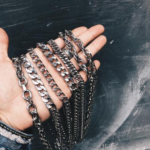 Fashion exaggerated metal style punk chain item decoration simple variety explosion models necklace bracelet hot sale