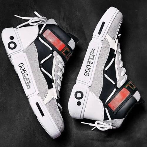 Men Shoes Sneakers Spring New Mens High Top Board Fashion Mens Sports Fashion Zapatillas Hombre Chaussure Homme