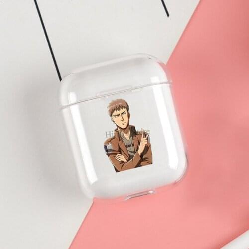 Jean Kirstein Attack on Titan Soft TPU Case For Apple Airpods 1/2 Protective Cases Bluetooth Wireless Earphone Cover