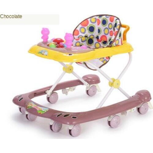 New Baby Walker Multifunctional Anti-rollover 6 / 7-18 Months Hand Push Can Sit Folding Boy and Girl Baby Walker