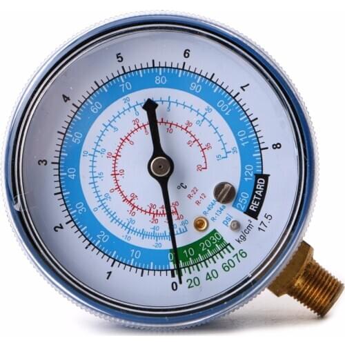 New Air Conditioner R410A R134A R22 Refrigerant Low Pressure Gauge PSI KPA Blue Wholesale dropshipping