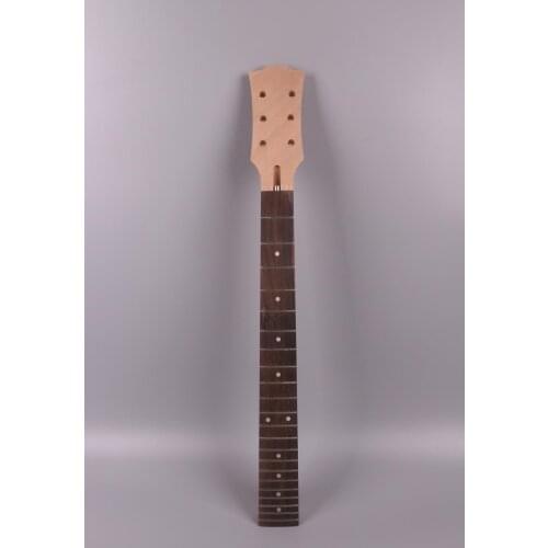 One unfinished guitar neck rosewood fingerboard dot inlay mahogany made