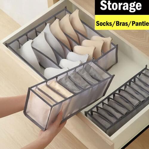 Underwear Bra Socks Panty Storage Boxes Cabinet Organizers Wardrobe Closet Home Organization Drawer Divider Dormitory Save Space
