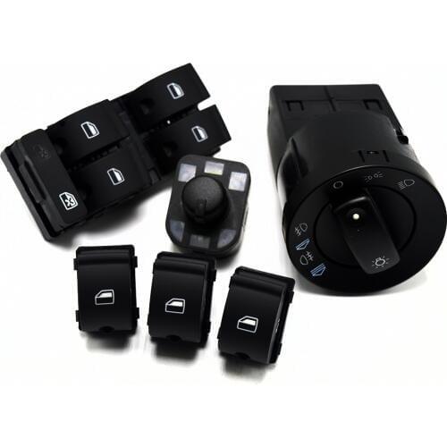 6Pcs New Window Switch Headlight switch mirror switch For AUDI A4 S4 B6 B7 RS4 SEAT Exeo 8E0 959 851 8E0941531 8E0959565A