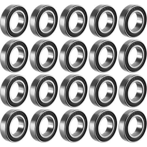 6801ZZ 6801RS Deep Groove Ball Bearing 12x21x5mm Double Shielded Bearing Steel Bearings 20-Pack