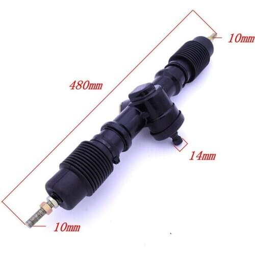 DIY Go Kart Karting Four Wheel 48CM 480mm Circle Metal ATV Steering Rack Box Pinion