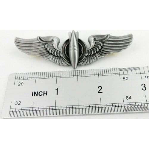 WW2 UNITED STATES US ARMY AIR FORCES BOMBARDIER BADGE PIN METAL WINGS INSIGNIA Military Store