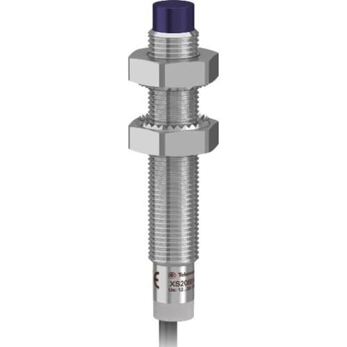 XS208BLPAL5 Inductive sensor XS2 M8 - L42mm - brass - Sn2.5mm - 12..24VDC - cable 5m