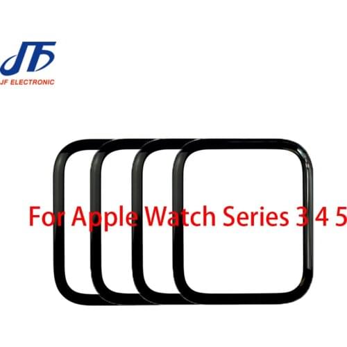 5PCS For Apple Watch Series 1 2 3 4 5 6 38mm 40mm 42mm 44mm OCA Laminated Outer Glass Repair Parts