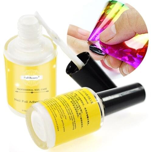 16ml Nail Art Glue For Foil Sticker Nail Transfer Tips White Star Glue Adhesive Nail Accessories Manicure Decoration Tool SA1008