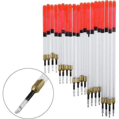 20PCS/Set Fishing Float Transparent Pipe Drift Loaded Coarse Carp Feeder Buoy Floats For Carp Fishing Tackle Accessories