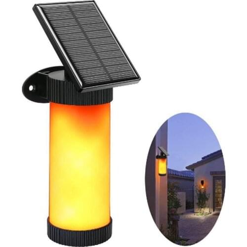 3 Modes Solar Lamp Flickering Flame Outdoor Yard Stair Pathway Landscape Wall Lamp Solar Light Garden Decoration Solar Lighting