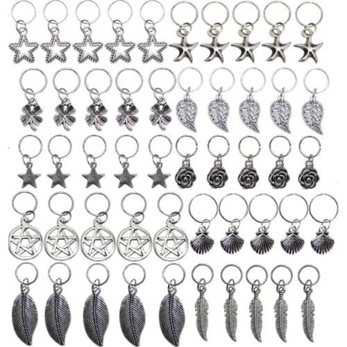 5 Pcs/set Gold Silver Dreadlocks Braid Hair Cuffs Pearl Hair Ring Braid Braided Hair Tool Hip-hop french twist Hair Accessories