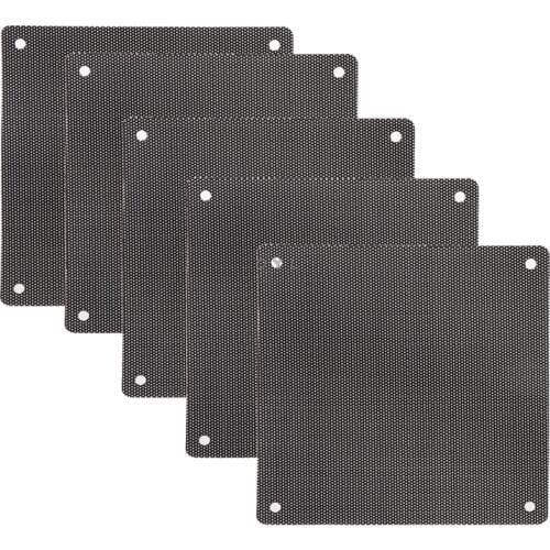 5Pc Computer Mesh PVC Case Fan Dust Filter Dustproof Cover Chassis Dust Cover 12cm x 12cm