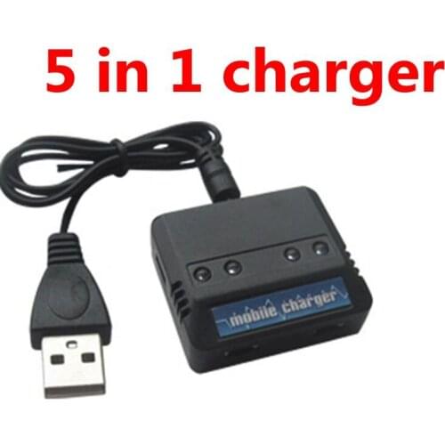 Ewellsold 5 in 1 charger box with cable for the 3.7V li-polymer battery
