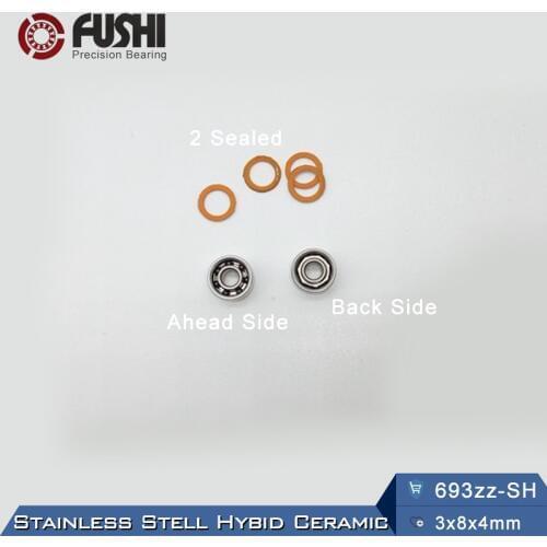 693ZZ - SH Bearing 440C Stainless steel Hybid Ceramic (1 PC)