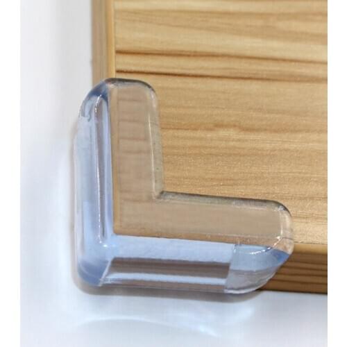 8PCS Transparent Blue Silicone Table Corner Baby Safety Anti-Collision Corner Coffee Table Bag Table Corner Corner Protection