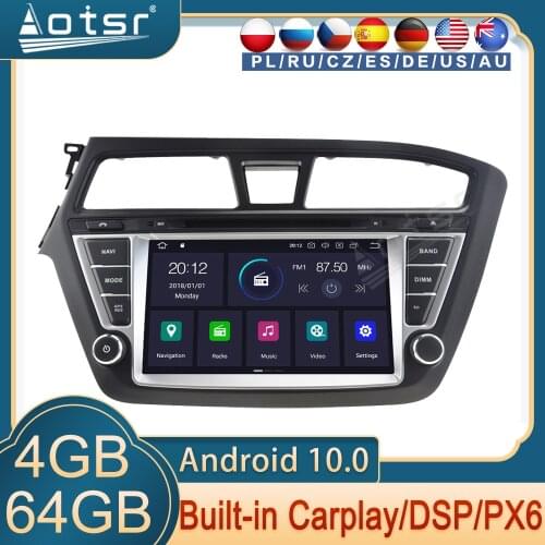 Android For Hyundai i20 GPS Navigation Radio 2014 2015 2016 - 2018 Car Multimedia Video Player Screen Auto Stereo Headunit HD