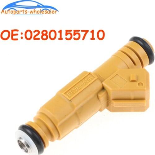 Car accessories 0280155710 0280155700 For Jeep 87-98 4.0L Fuel Injectors 4 Hole Nozzle Basket Filter Design At Inlet