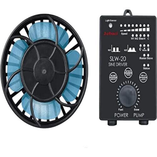 Jebao SLW-10 SLW-20 SLW-30 Compact Wavemaker w/Controller, Black