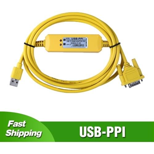 Isolation USB-PPI For Siemens S7-200 Simatic PLC Programming Cable USB to RS485 Adapter PPI Data Download Line Gold Plated