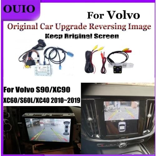 HD Reversing camera|For Volvo S90 XC90 XC60 S60L XC40 2010~2019 Original screen front rear view Backup Camera interface Decoder