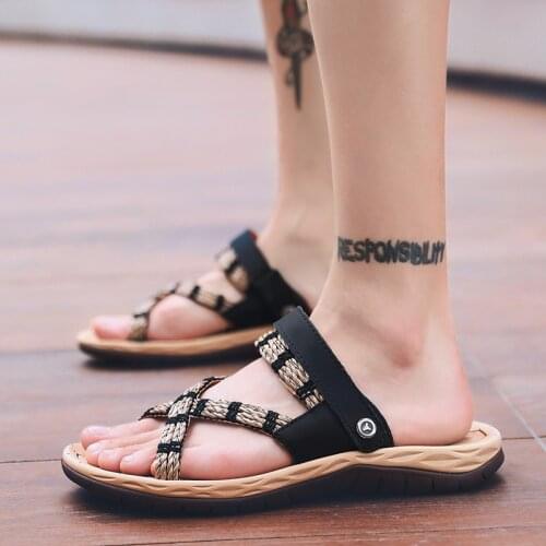 Men Slides Sandals Men Sandels Water Sandals Outdoor Mens Platform Stylish Shoes Mens Gladiator Slippers Fashion For Italian