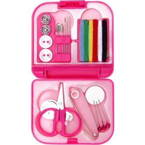 Pc Sewing Tool Kit Full Set Color Thread Needles Scissor Tweezers Needle Kit Mini Travel Sewing Kit Tool With Storage Box