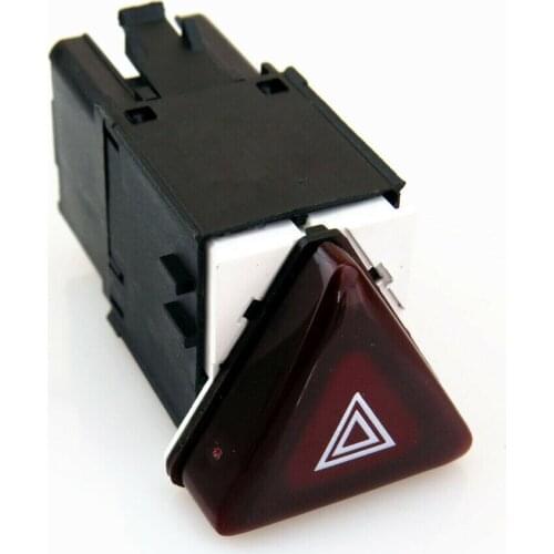HONGGE NEW Dark Red Hazard Warning Light Double Flash Switch Button For Golf MK5 Rabbit 18G 953 509 18G953509