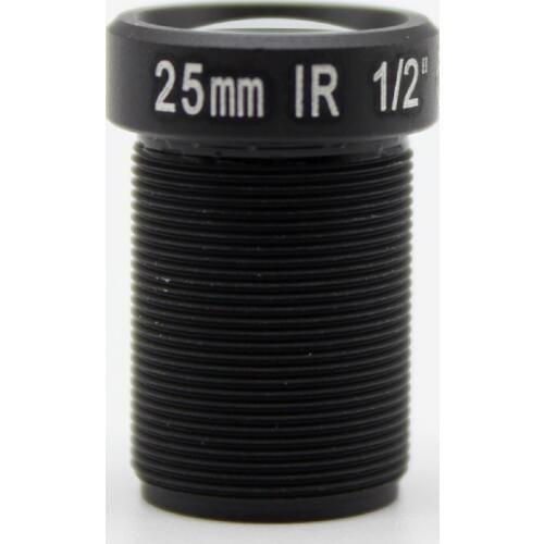 X1pc x2pcs x4pcs HD 5mp 25mm CCTV Lens 1/2" Fixed Iris IR Infrared M12*0.5 view 70m 90degrees angle MTV mount For IP Camera