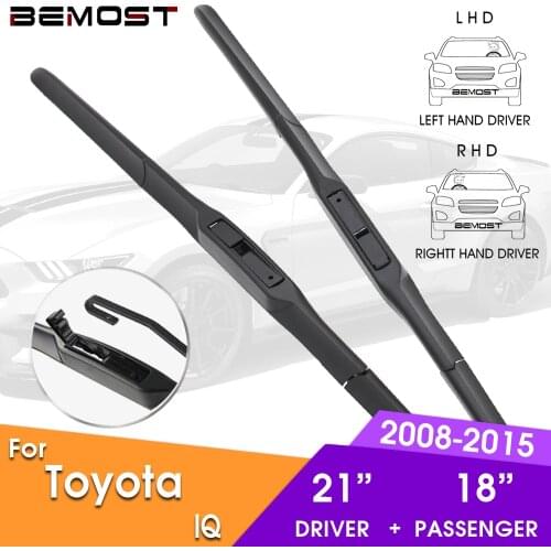 Bemost Car Wiper Blade Front Window Windshield Wipers Blade For Toyota IQ 2008-2015 LHD / RHD 21" + 18" Car Accessories