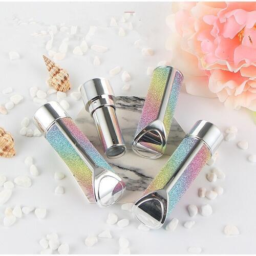 Rainbow Diamond Empty Lipstick Tubes DIY 12.1mm Homemade Makeup Products Cosmetic Packaging Lip Balm Bottles Case 20pcs/lot
