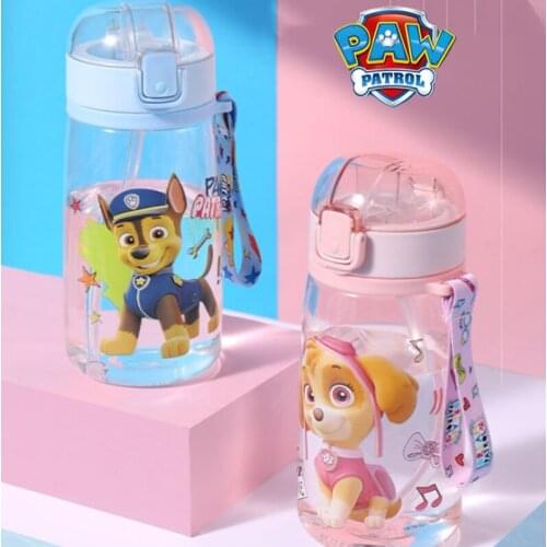PAW Patrol Cartoon Childrens Straw Cup Chase Skye Cute Kindergarten Portable Going To School Outing Kettle Birthday Gift