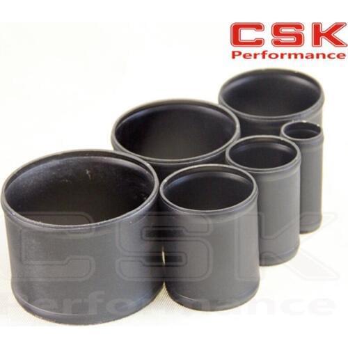 Alloy Aluminum Hose Adapter Joiner Pipe Connector Silicone 63mm 2.5" L=76MM BK