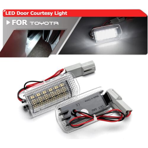 Super bright 6000K white car LED Door Courtesy Light for TOYOTA Wish Prius Camry alphard Isis estima For Lexus IS250 RX350