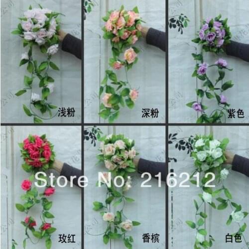 Wedding decorations flower vine artificial rose simulation roses silk flower