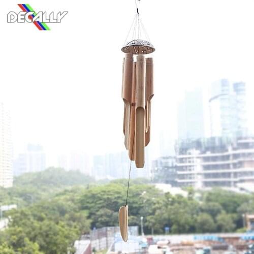 Wind Chimes Ornaments Japanese Wind Chimes Bedroom Creative Handmade Bamboo Pipe Small Garden Natural Bamboo Teahouse Pendant