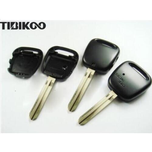 Uncut Blade Replacement For Toyota Side 2 Buttons Remote Key Shell With Sticker