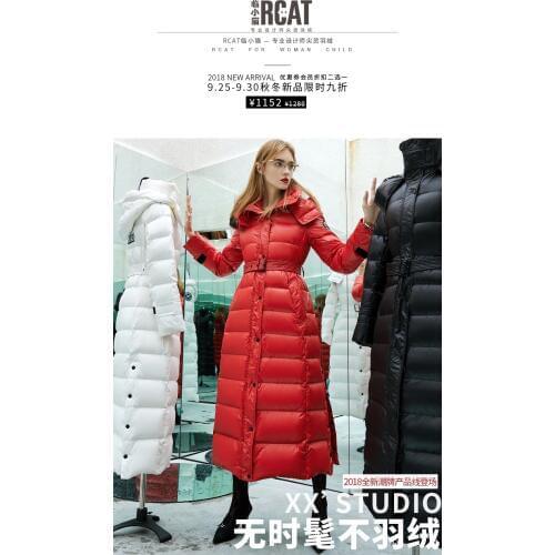 2018 winte rjacket women down jackets fashion fox large fur collar thickening fancy goose down coat outerwear long down parka