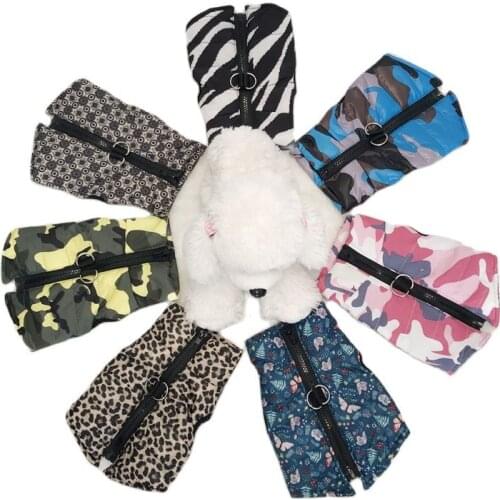 Pet Winter Coat Waterproof Cat Dog Clothes Harness Vest Corgi Chiuhahua Pomeranian Puppy Apparel Small Dogs Clothing Costume New