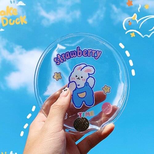 Winter Reusable Mini Round Hand Body Warmer Cartoon Pattern Gel Liquid Heat Pack M89F