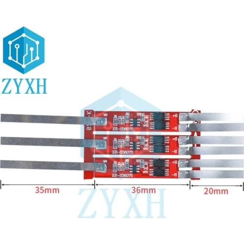 10 PCS/Lot BMS 2S 5A 7.4V 18650 Li-Ion Battery Charging Protection Board With Nickel Strip Weld For Power Bank DIY