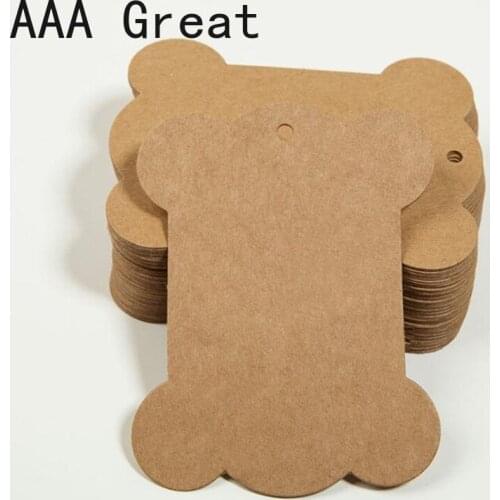 100Pcs/Lot Christmas Birthday Kraft Gifts Tags Wedding Party Paper Hang Tags Price Label Hang Tag Cards Packaging Brown Favor