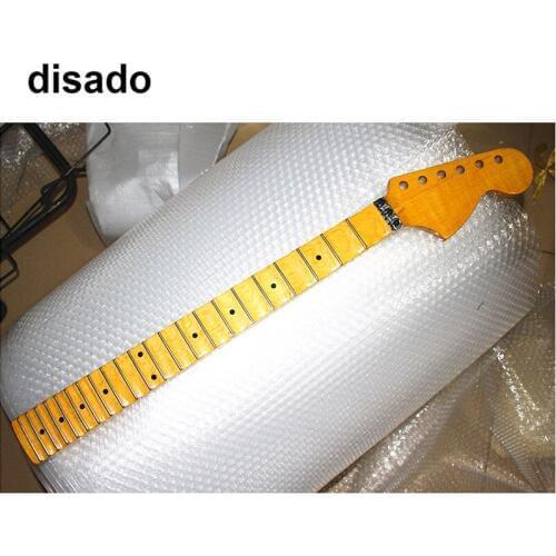 Disado 21 22 Frets big headstock maple Electric Guitar Neck maple scallop fretboard glossy paint guitar parts accessories